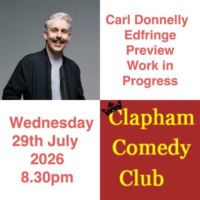Edinburgh Fringe Preview: Carl Donnelly : Extra Show poster