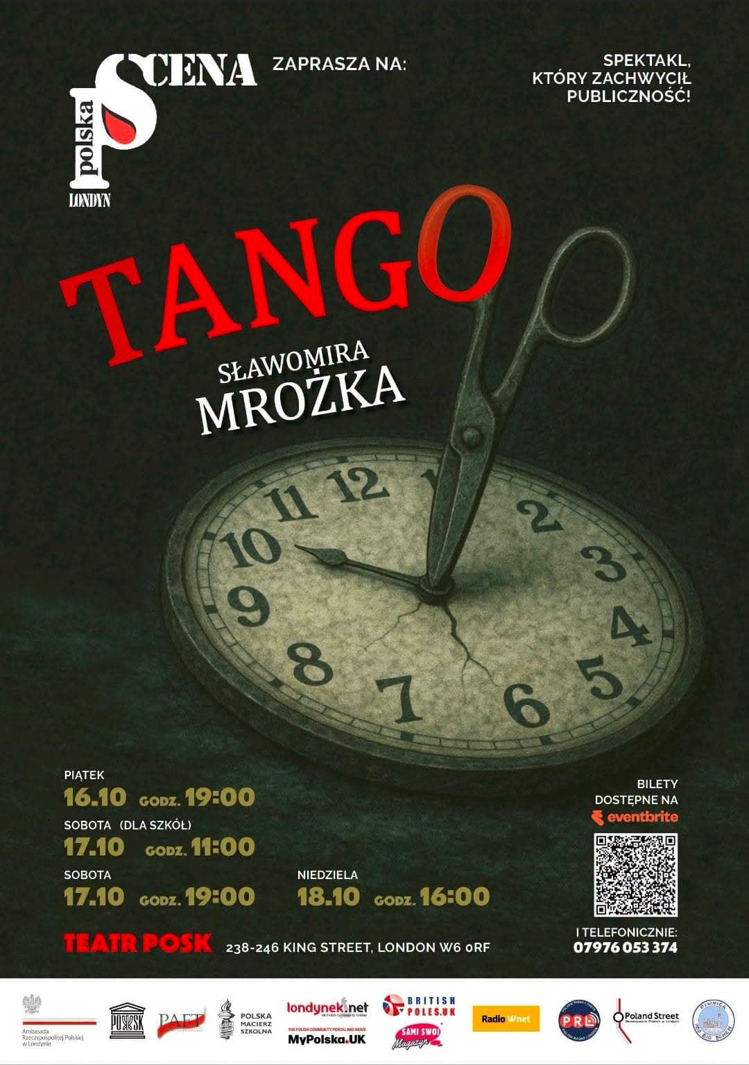 Spektakl „Tango” Sławomira Mrożka poster