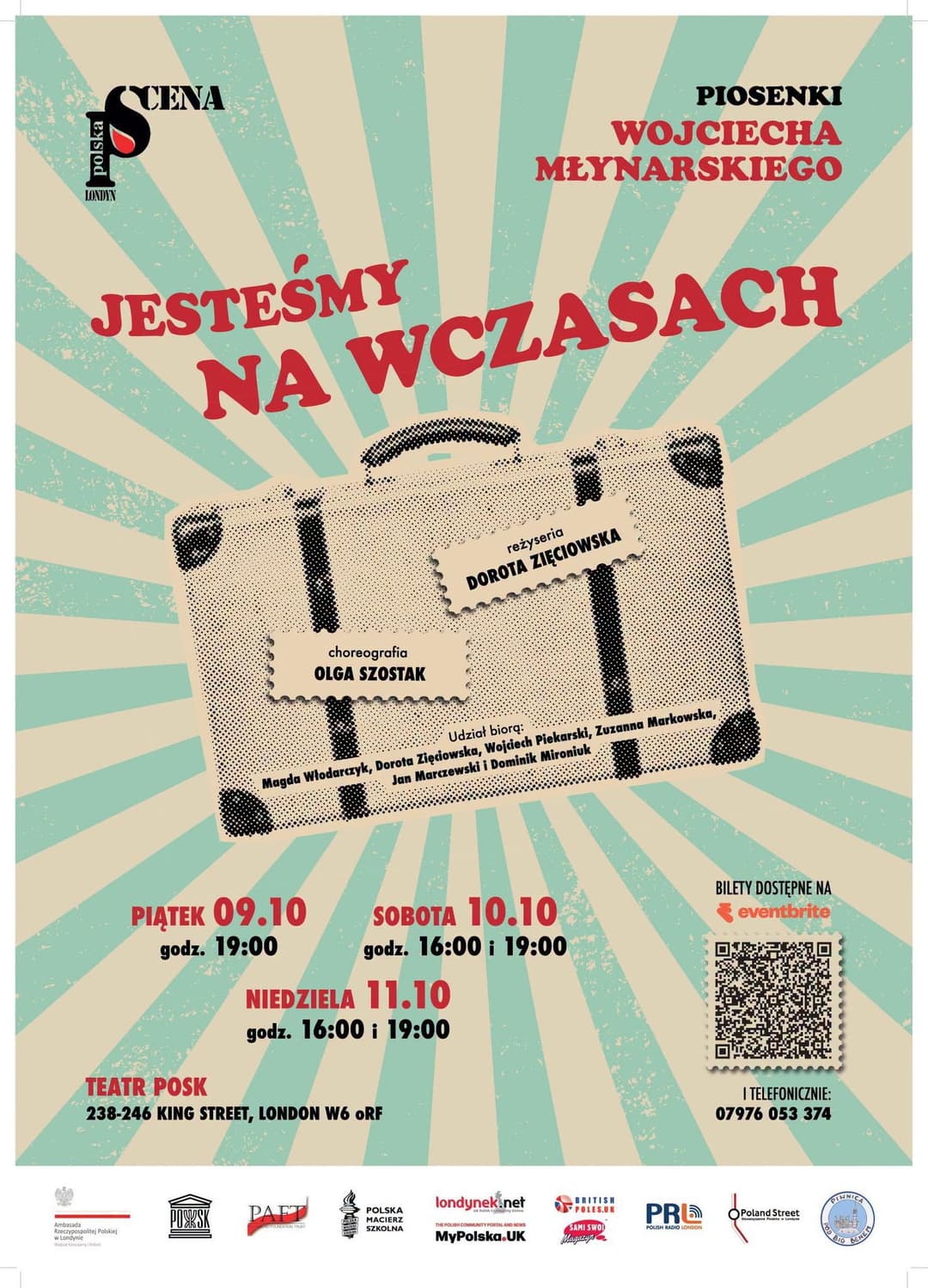 Spektakl muzyczny poświęcony twórczości Wojciecha Młynarskiego – „jesteśmy NA Wczasach”. poster