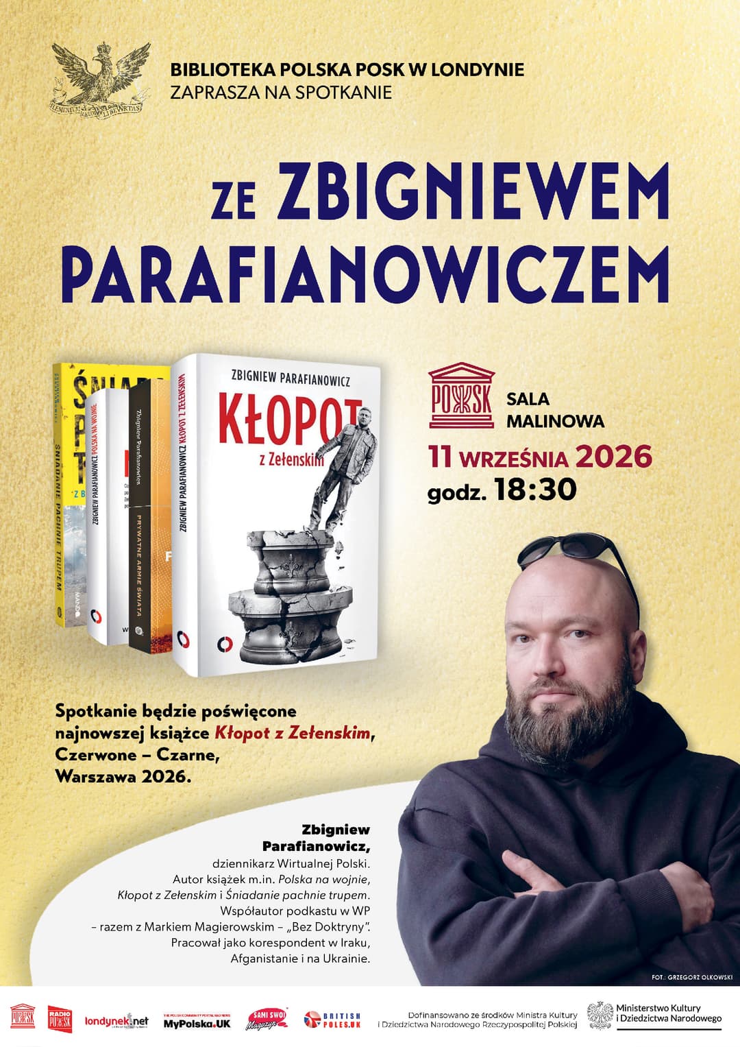 Spotkanie z autorem, Zbigniewem Parafianowiczem poster