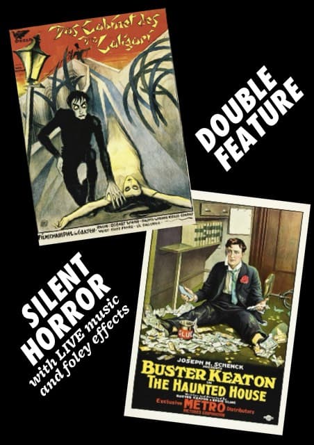 Bar Trash: Silent Horror / Double Feature: The Cabinet OF DR Caligari + The Haunted House poster