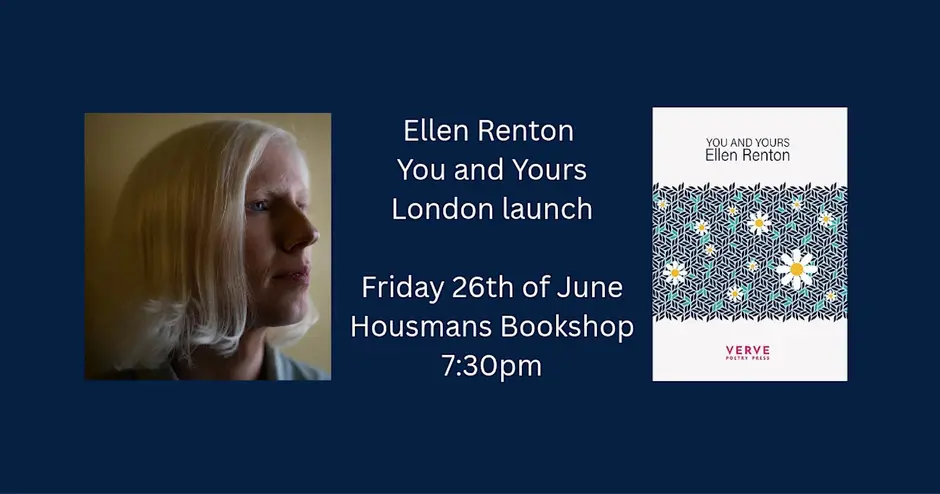 Poetry Reading: Ellen Renton Launches 'you And Yours' poster