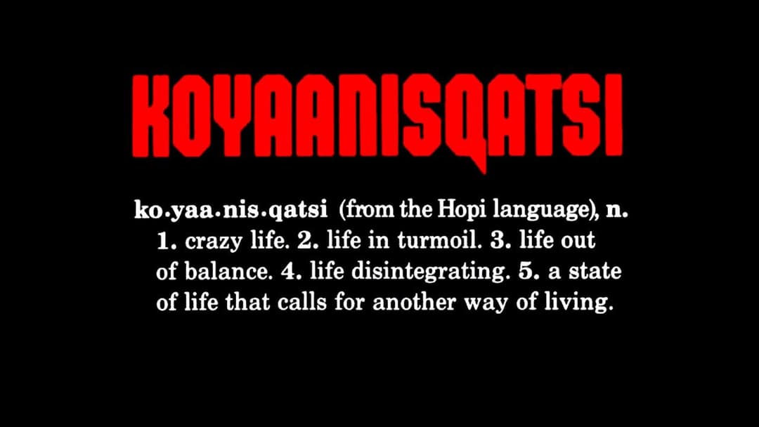 Koyaanisqatsi poster