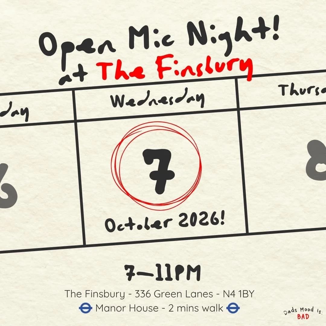 The Finsbury Open Mic Night poster