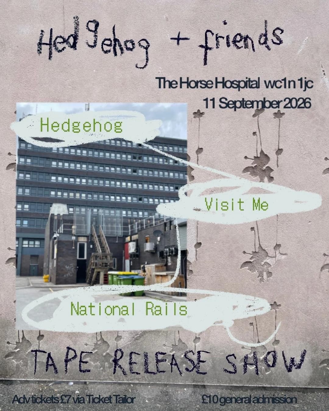 Hedgehog | Visit Me | National Rails poster