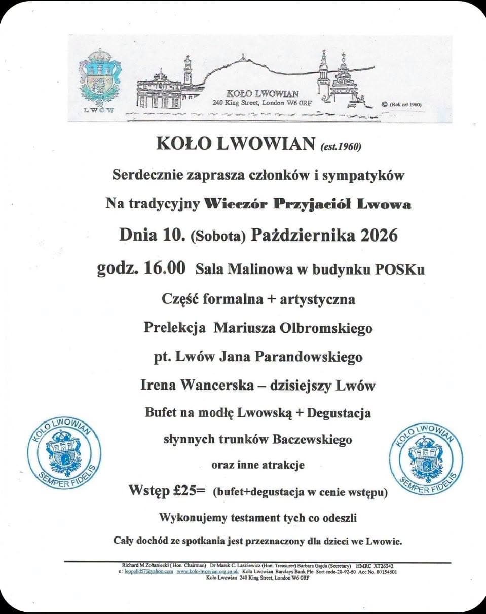 Wieczór Przyjaciół Lwowa poster