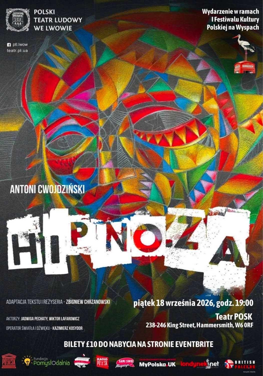 Hipnoza. Spektakl Polskiego Teatru Ludowego we Lwowie poster