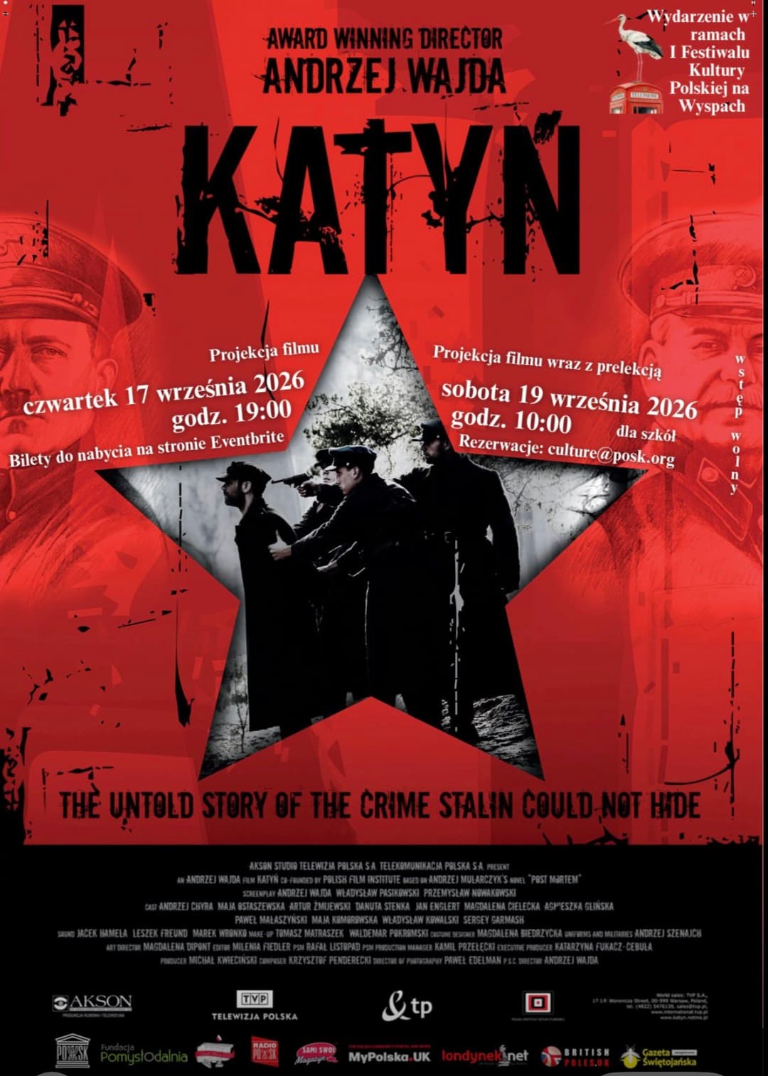 Projekcja filmu „Katyń” poster