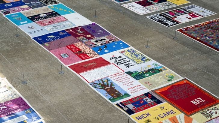 UK Aids Memorial Quilt Public Programme poster