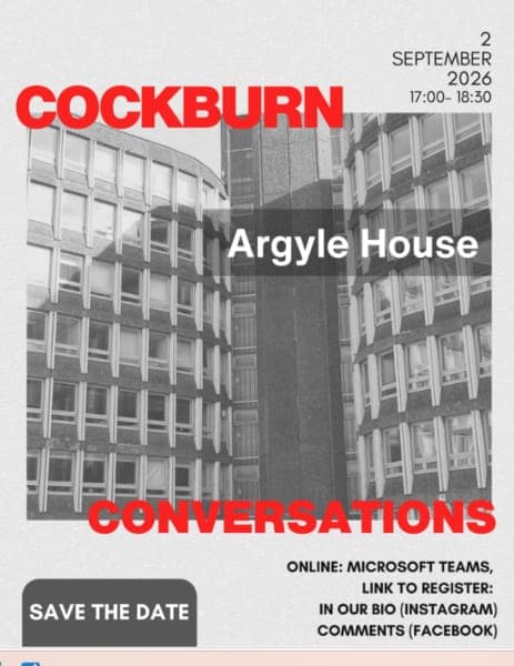 Cockburn Conversation: Argyle House poster