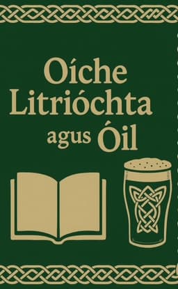 Oíche Litréachta agus Óil – A Night of Literature and Drink poster