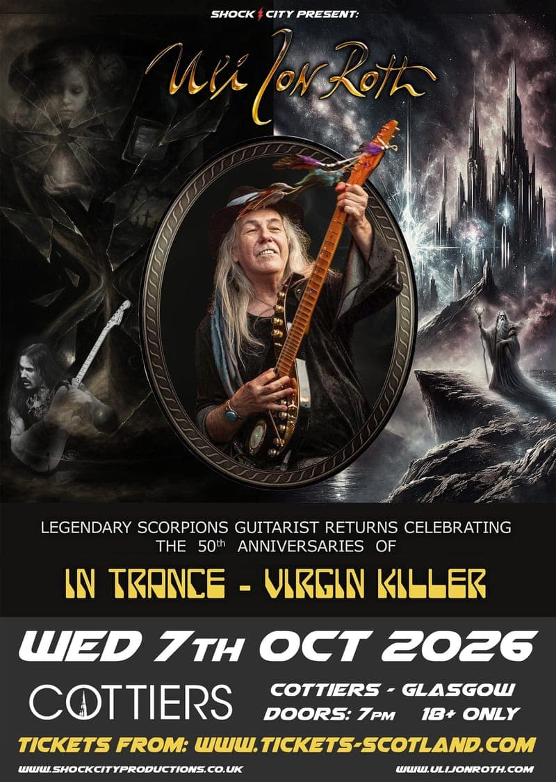 Uli Jon Roth – Virgin Killer 50th Anniversary Tour 2026 poster