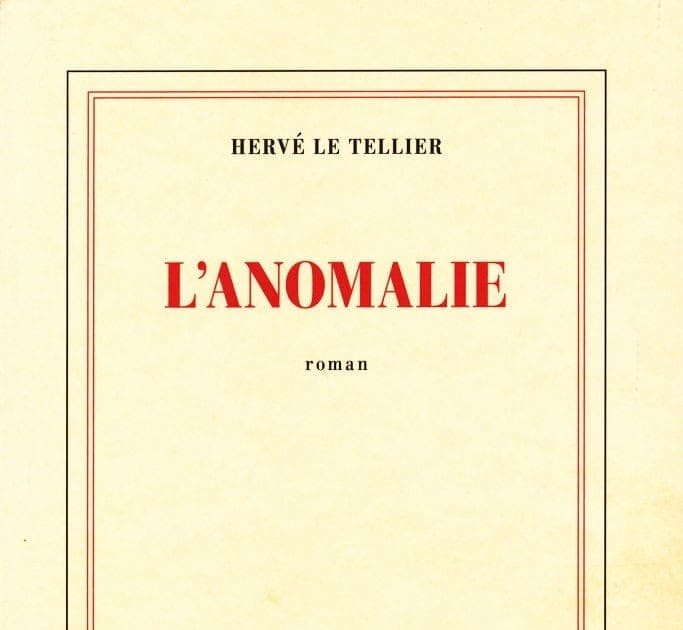 L'Anomalie poster