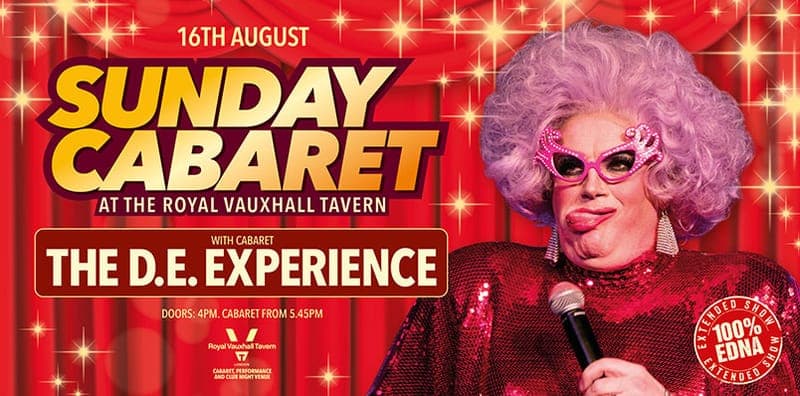 Sunday Cabaret With The D.e. Experience poster
