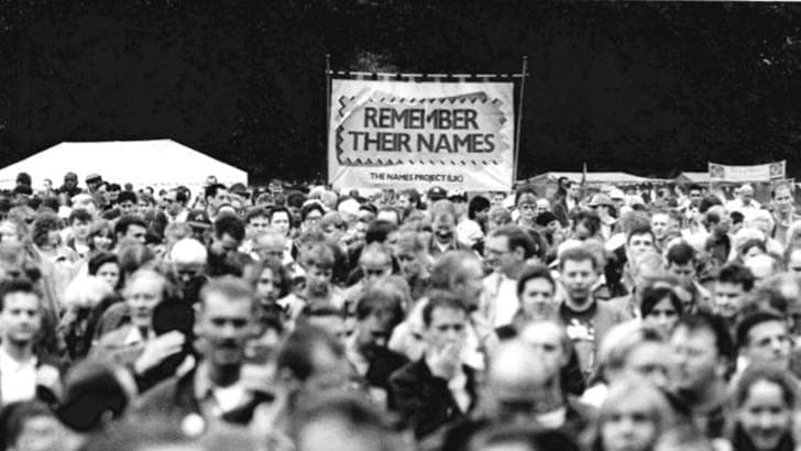 UK Aids Memorial Quilt poster
