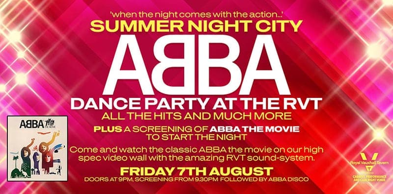 Summer Night City – Abba Dance Party At The Rvt poster