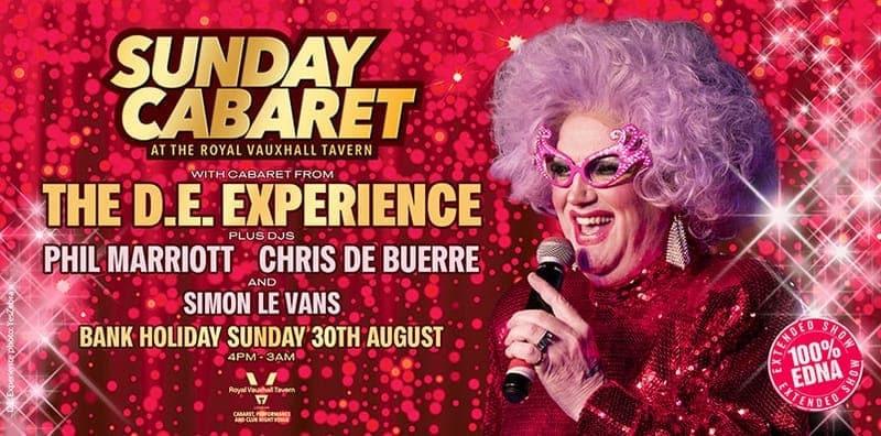 August Bank Holiday Sunday With The D.e. Experience poster