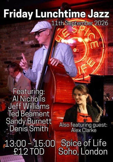 Friday Lunchtime Jazz – 1PM Tod poster