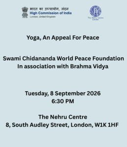 Talk: Yoga, An Appeal For Peace poster