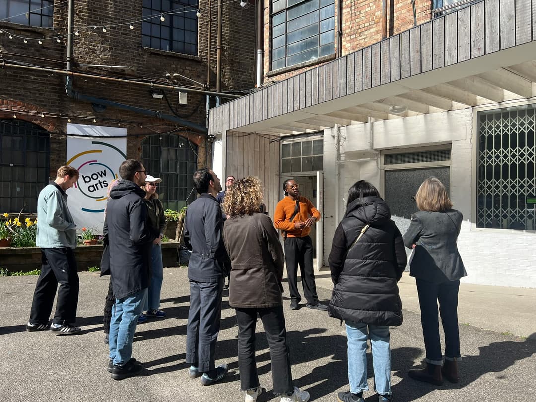 Walking tour exploring art & architecture at Whitechapel with Kuda Mushangi poster