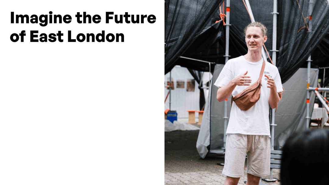 Yannick Portmann: Imagine the Future of East London poster